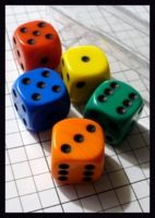 Dice : Dice - 6D Pipped - Rainbow Set - Ebay Jun 2012